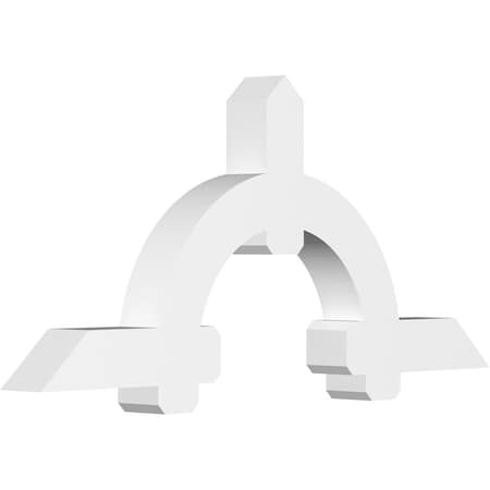 Ekena Millwork Ericson Architectural Grade PVC Gable Bracket, 72"W x 33"H x 6"D x 6"F, 11/12 Pitch GBP072X33X0606ERI00